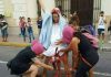 Feminists Perform Bloody Fake Abortion On Woman Dressed As Virgin Mary