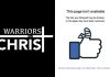 Facebook Takes Down ‘Warriors for Christ’ Page Citing Policy on Hate Speech