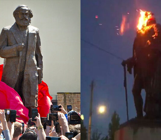 Get on Your Marx, Statue-Topplers
